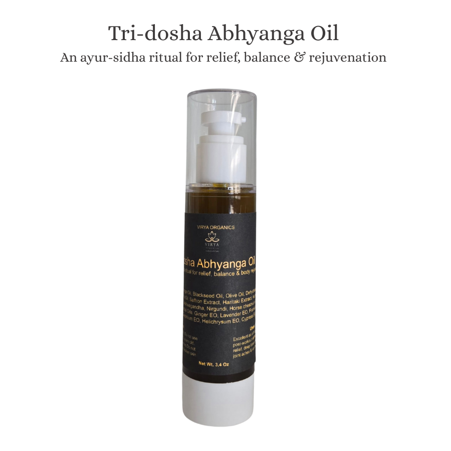 Tri-dosha Abhyanga Oil - Body Oil/Massage oil