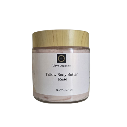 Beef Tallow Body Butter - Rose scented